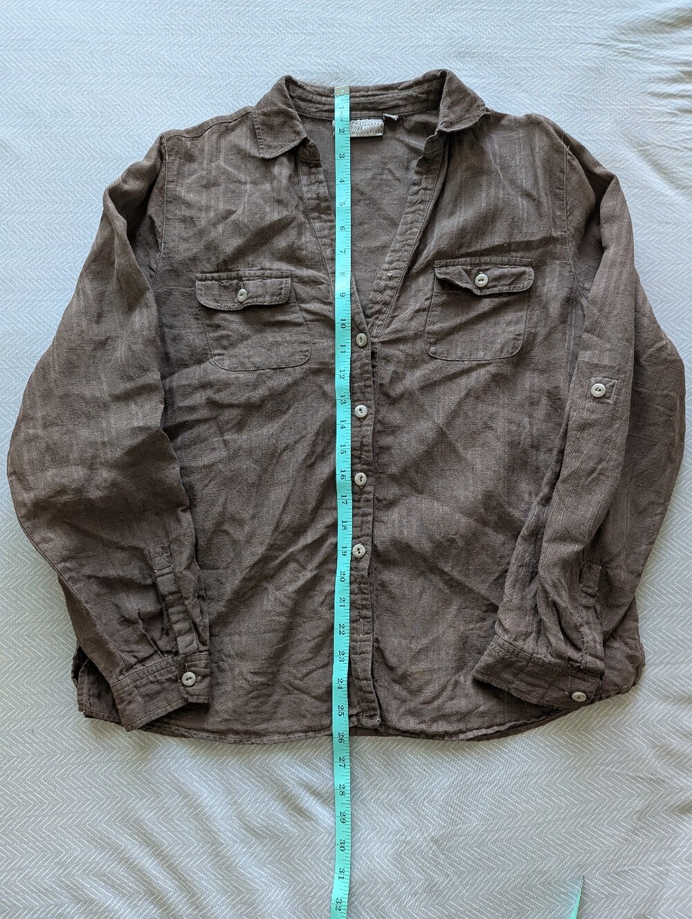 Studio Works Linen Button Down - Picture 7 of 8